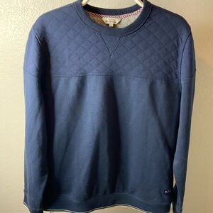 Ben Sherman Navy Quilted Fleece Crewneck Sweatshirt BS31LK096 Men’s L